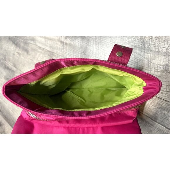 FRANCO SARTO Hot Pink Handbag Purse Accordion Gathered Zip Pockets Rock Roll NEW - Picture 4 of 13